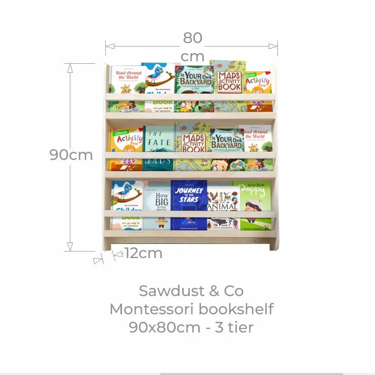 Three tier Montessori Bookshelves