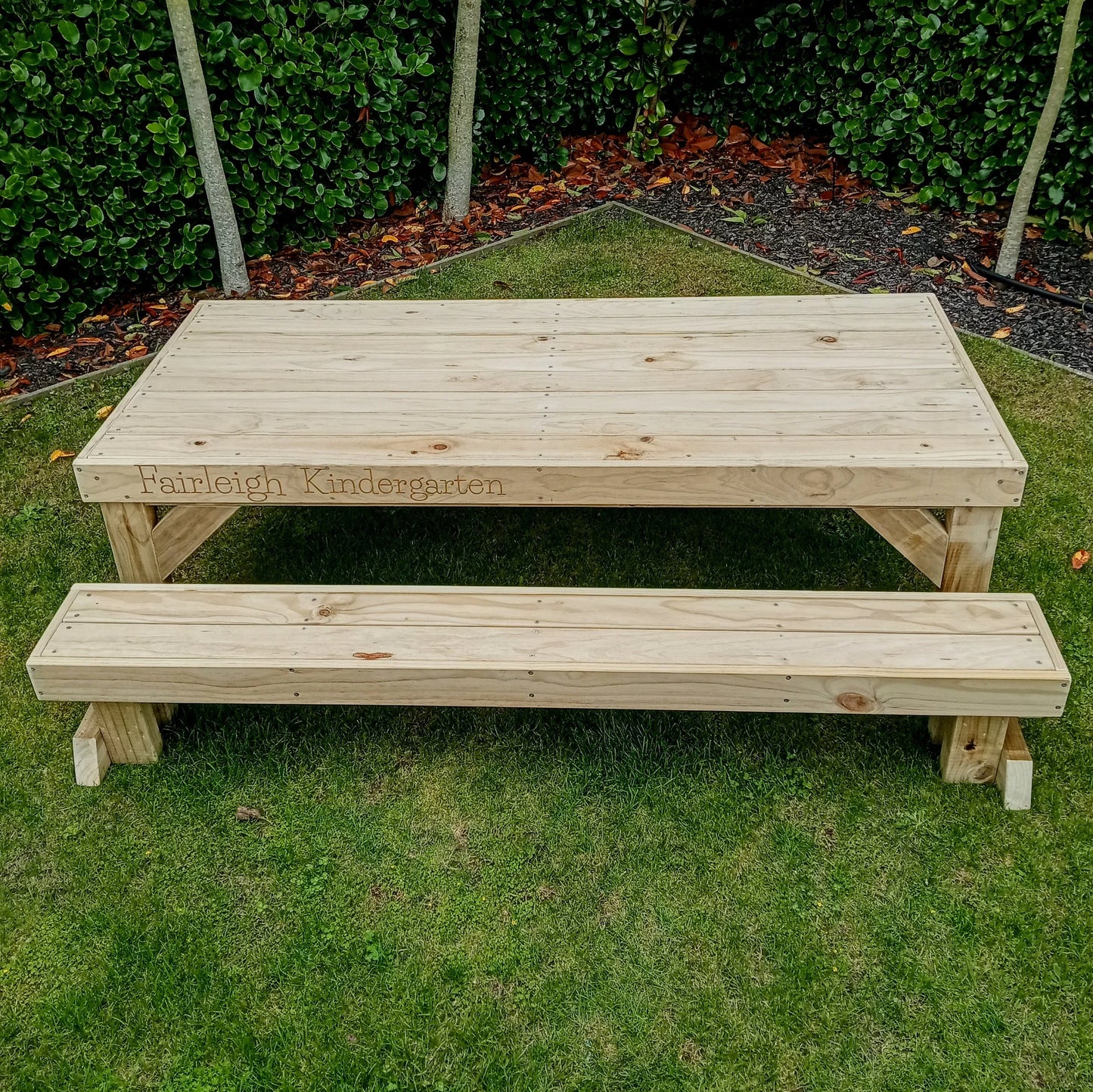 Kids play table and bench seats