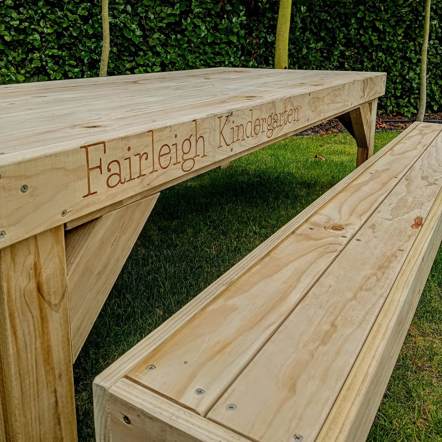 Kids play table and bench seats