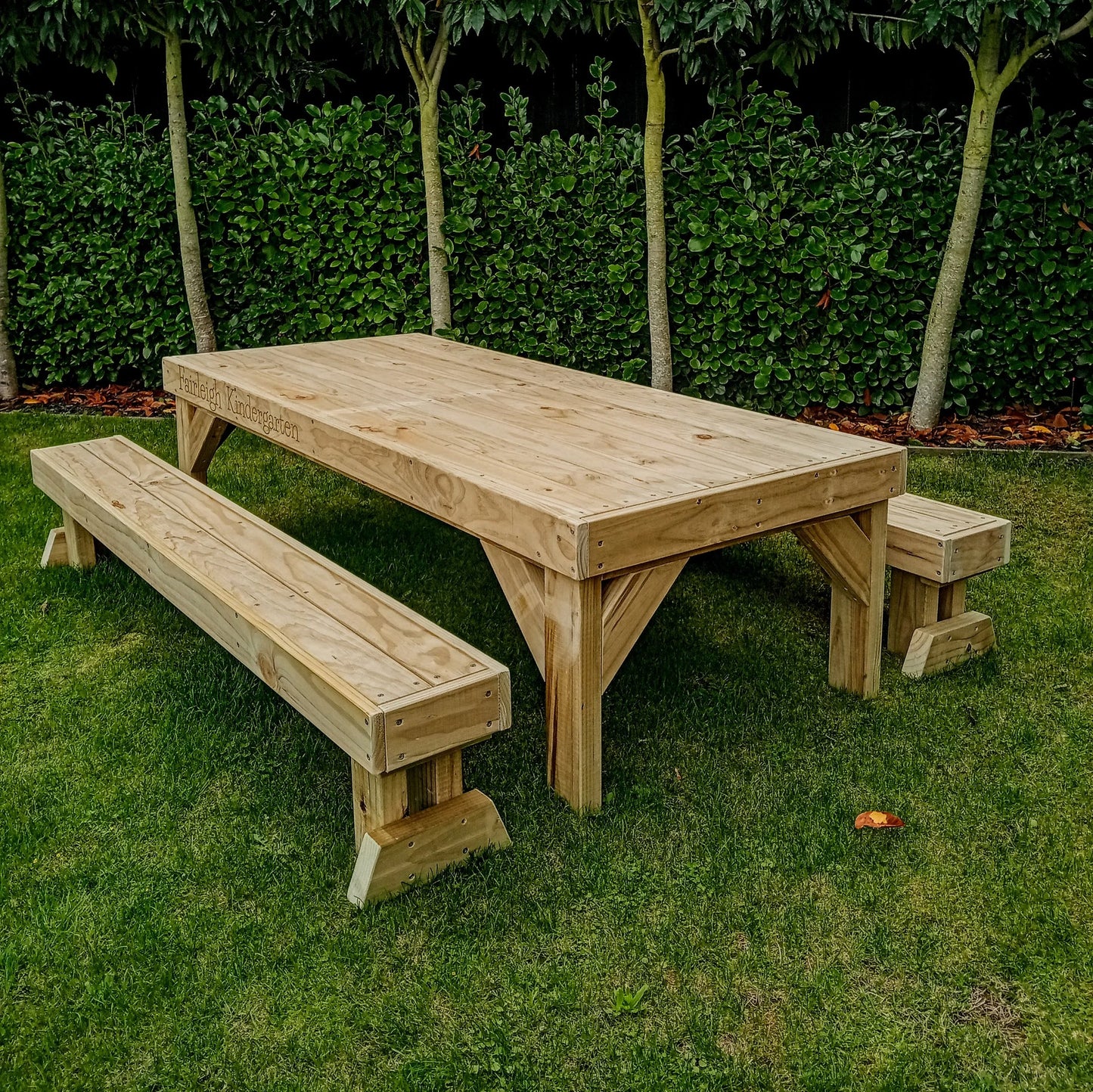 Kids play table and bench seats