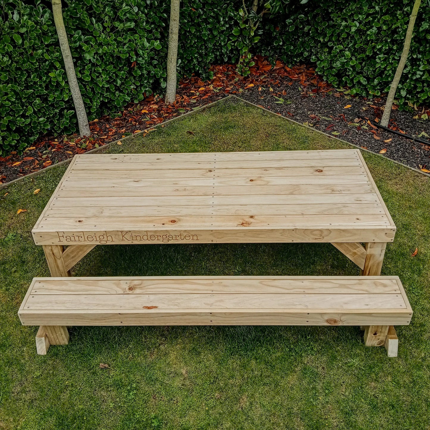 Kids play table and bench seats