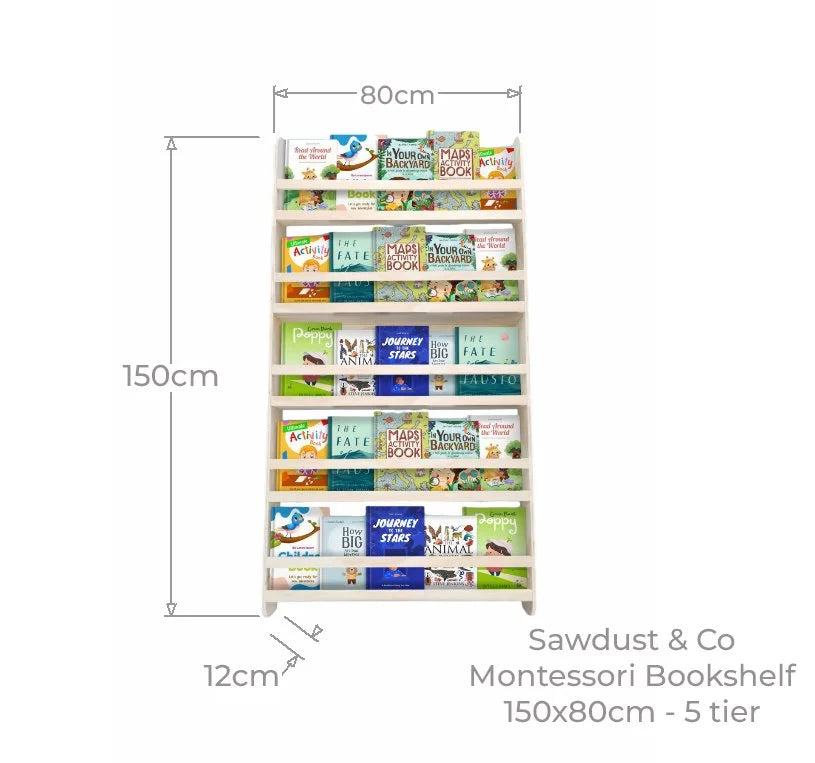 Five tier Montessori Bookshelves