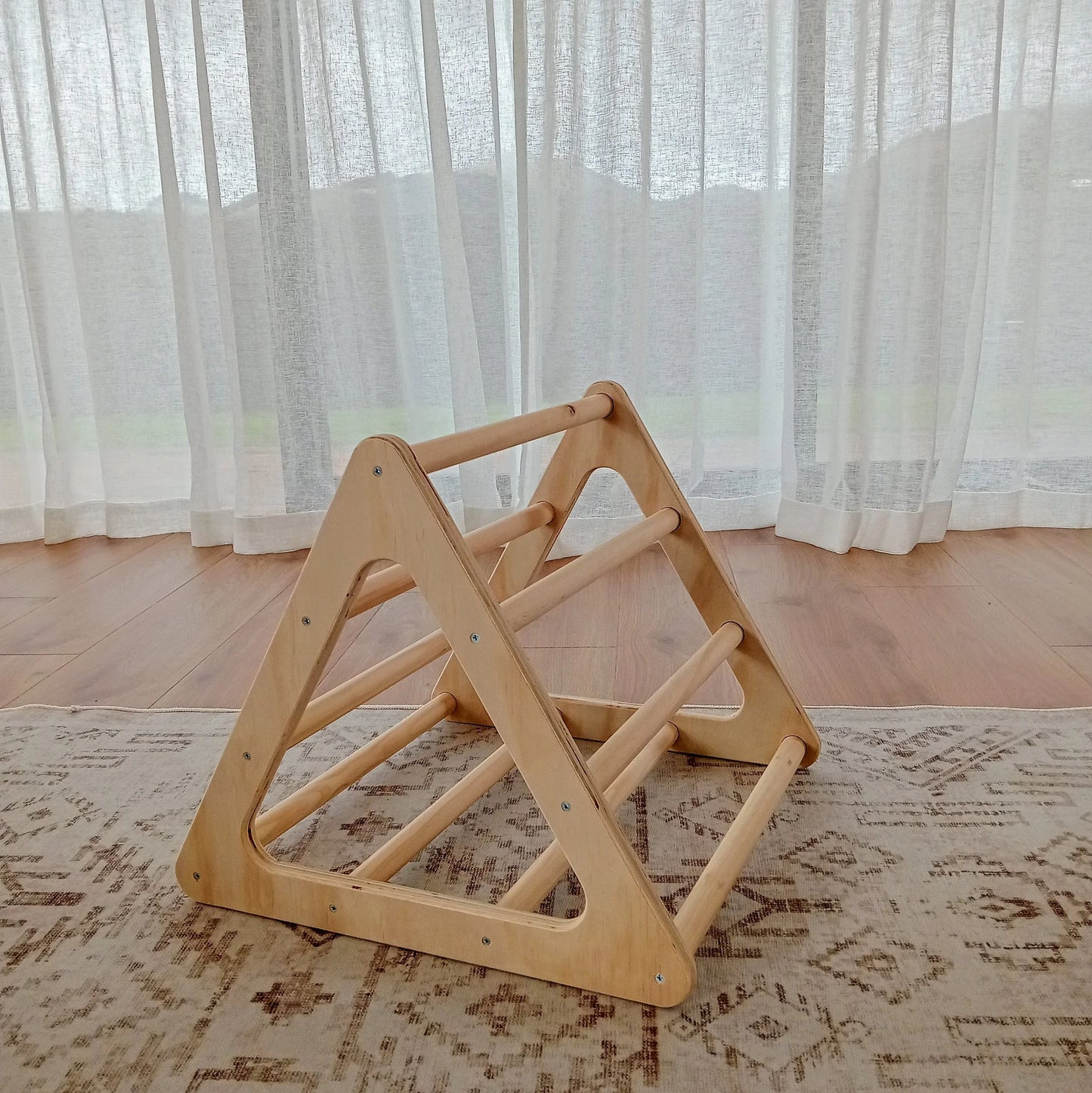 Pikler Mini Triangle – Compact 40 cm Montessori Climbing Frame