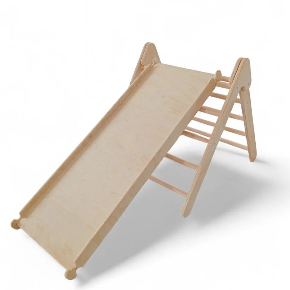 Pikler Ramp & Slide – 110 cm Wooden Climbing and Sliding Attachment