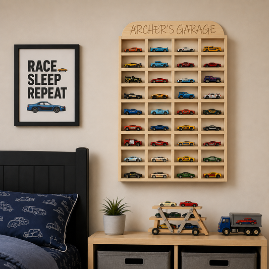 Personalised Hot Wheels Car Wall Display
