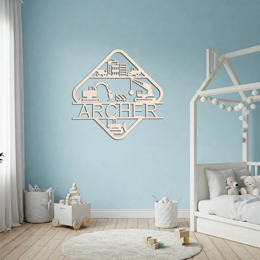 Personalised Construction Name Plate