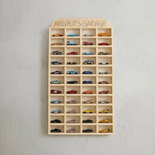Personalised Hot Wheels Car Wall Display — Stylish, Space-Saving & NZ Made